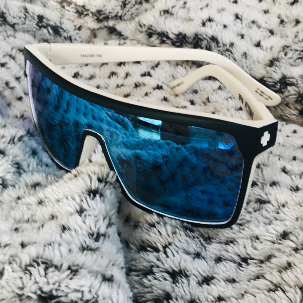Spy Flynn Matte Black Whitewall Frame Sunglasses